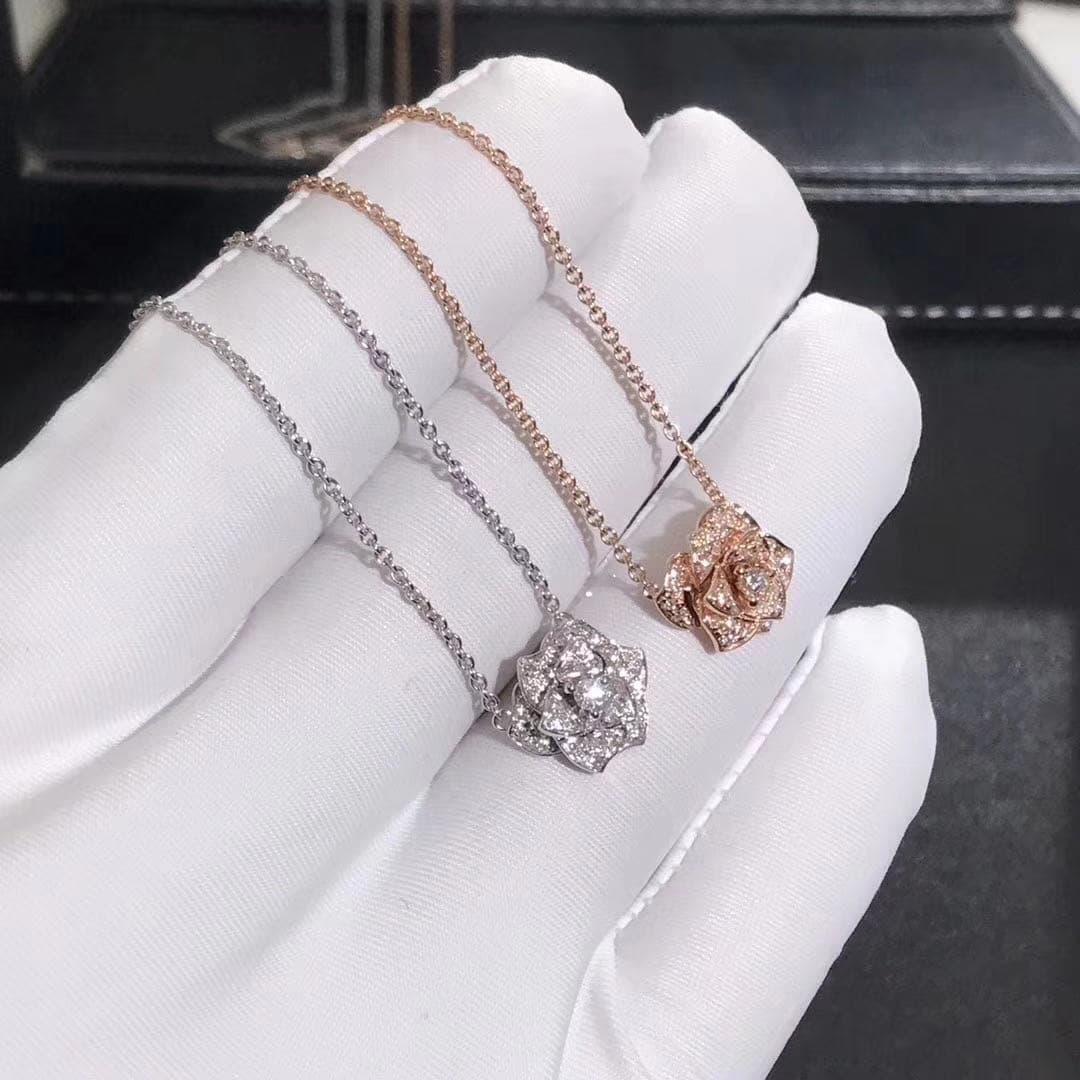 Подвеска Piaget Rose бриллианты, белое, розовое золото 5