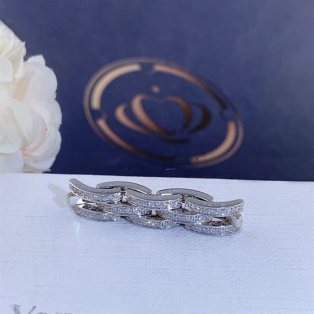 Кольцо Cartier Maillon Panthere из белого золота, 1,71ct 4