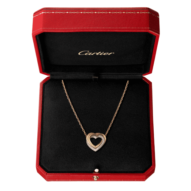 Колье Cartier Trinity из золота, 0,08ct 6