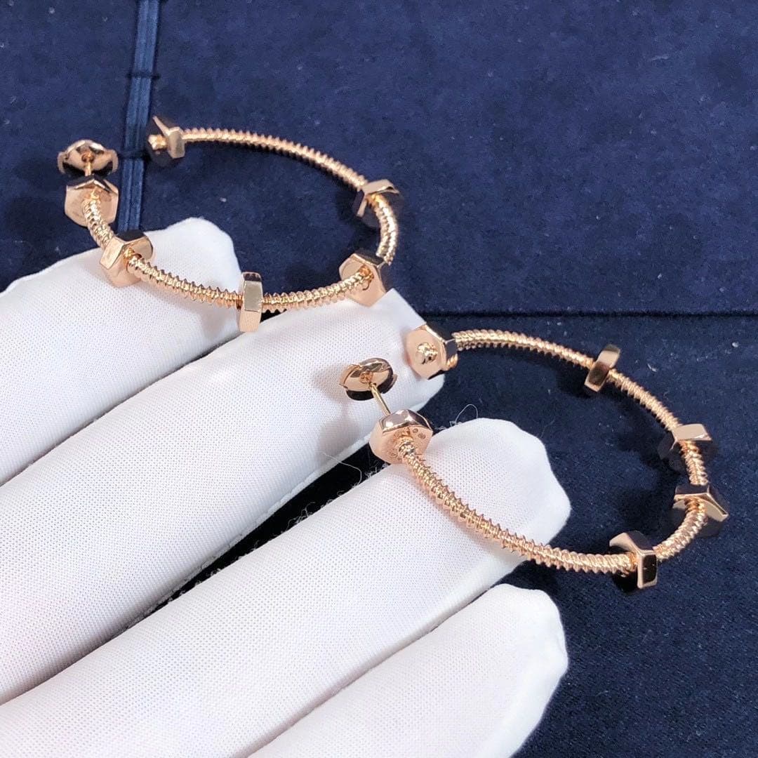 Серьги Ecrou de Cartier розовое золото 7