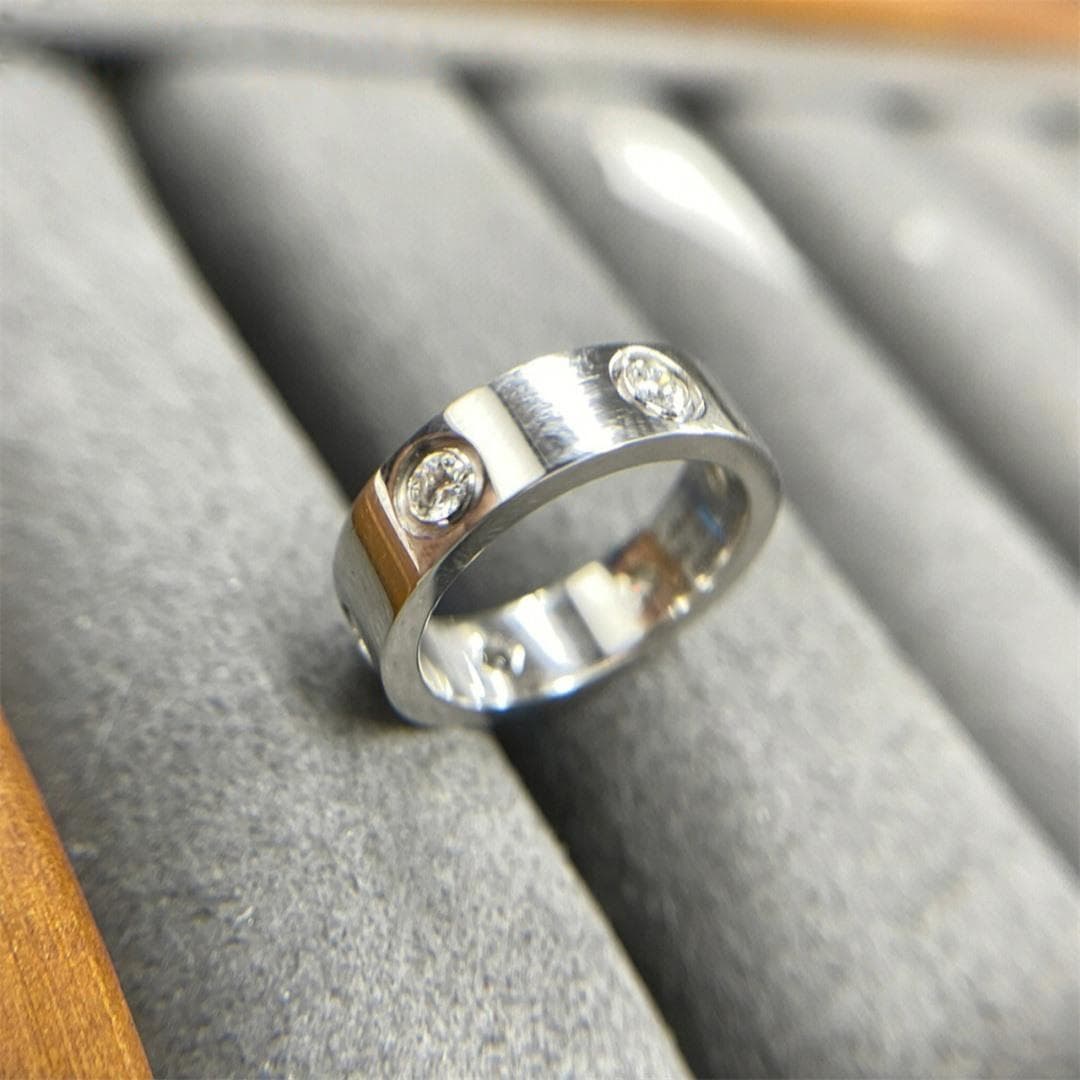 Кольцо Cartier Love, белое золото, 0,43ct 3