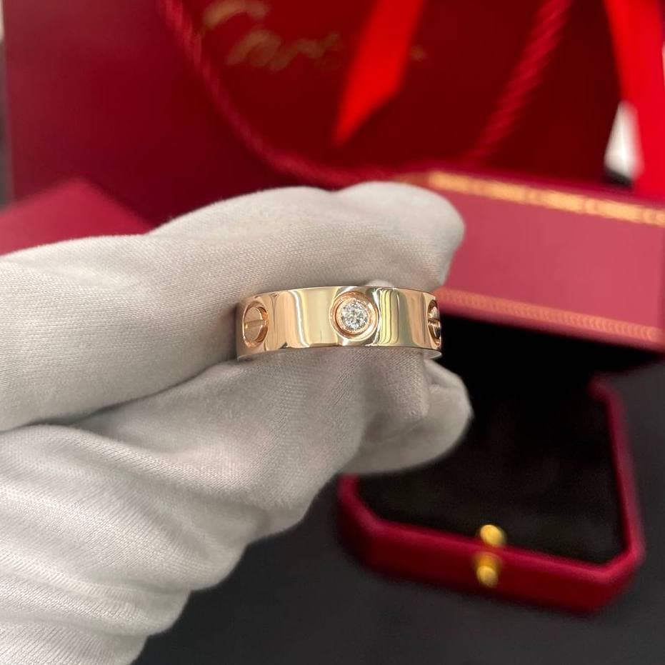 Кольцо Cartier с бриллиантами 0,11ct 4
