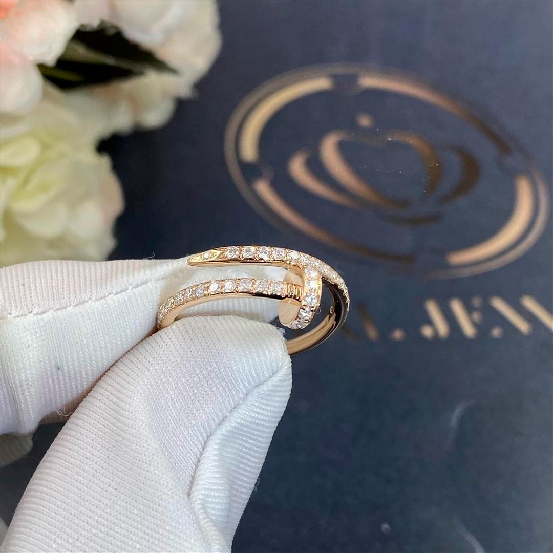 Кольцо Cartier Juste un Clou, розовое золото 0,37ct 4