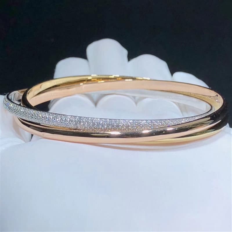 Браслет Cartier Trinity, 3,84ct 1