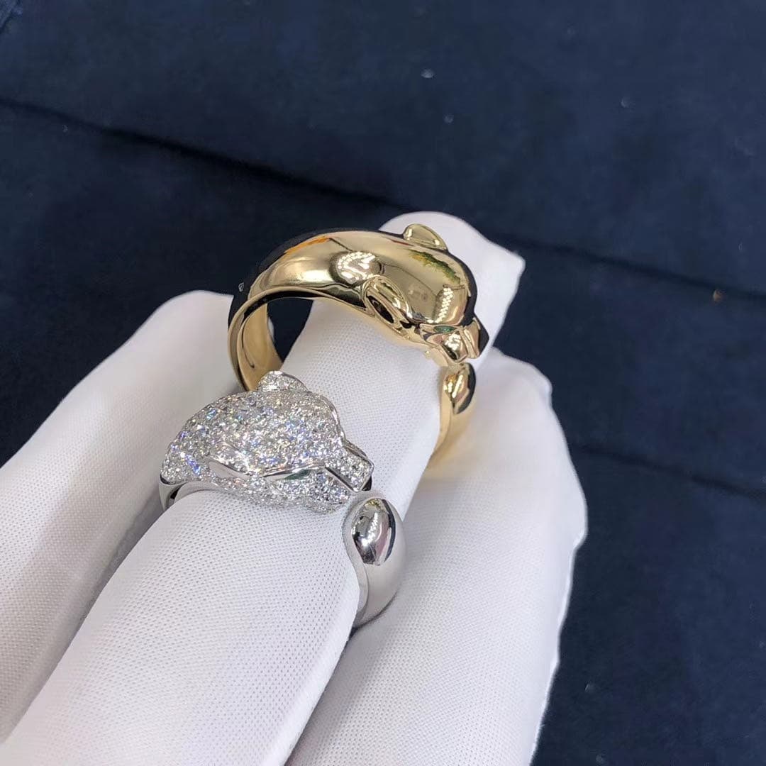 Кольцо Panthere de Cartier 137 бриллиантов, белое золото 5