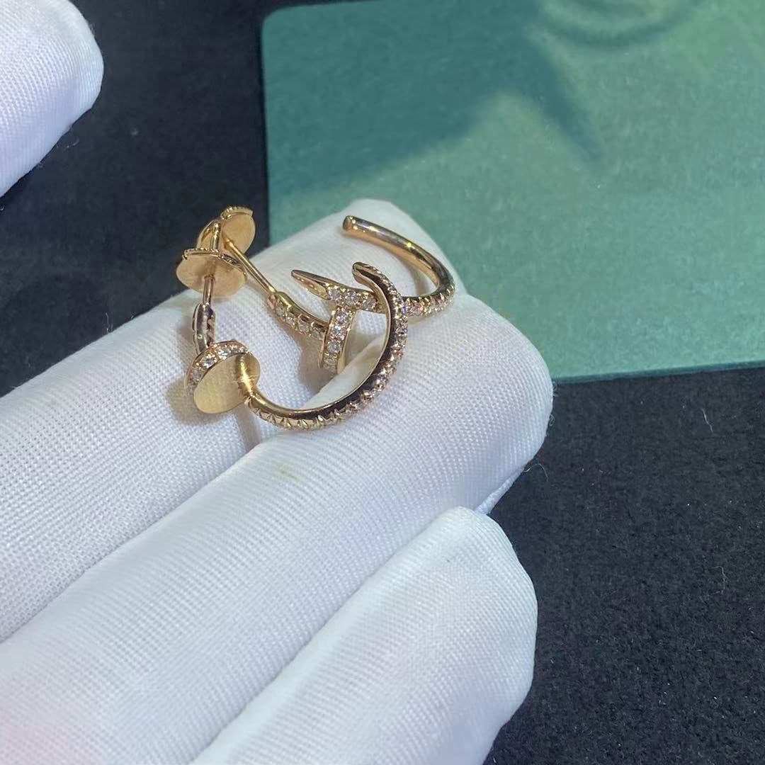 Серьги Cartier Juste un Clou из розового золота, 0,42ct 6