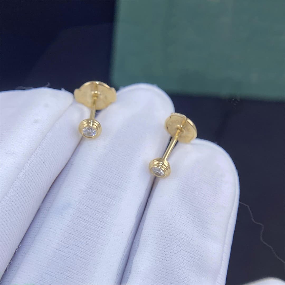 Серьги Cartier из желтого золота 0,08ct