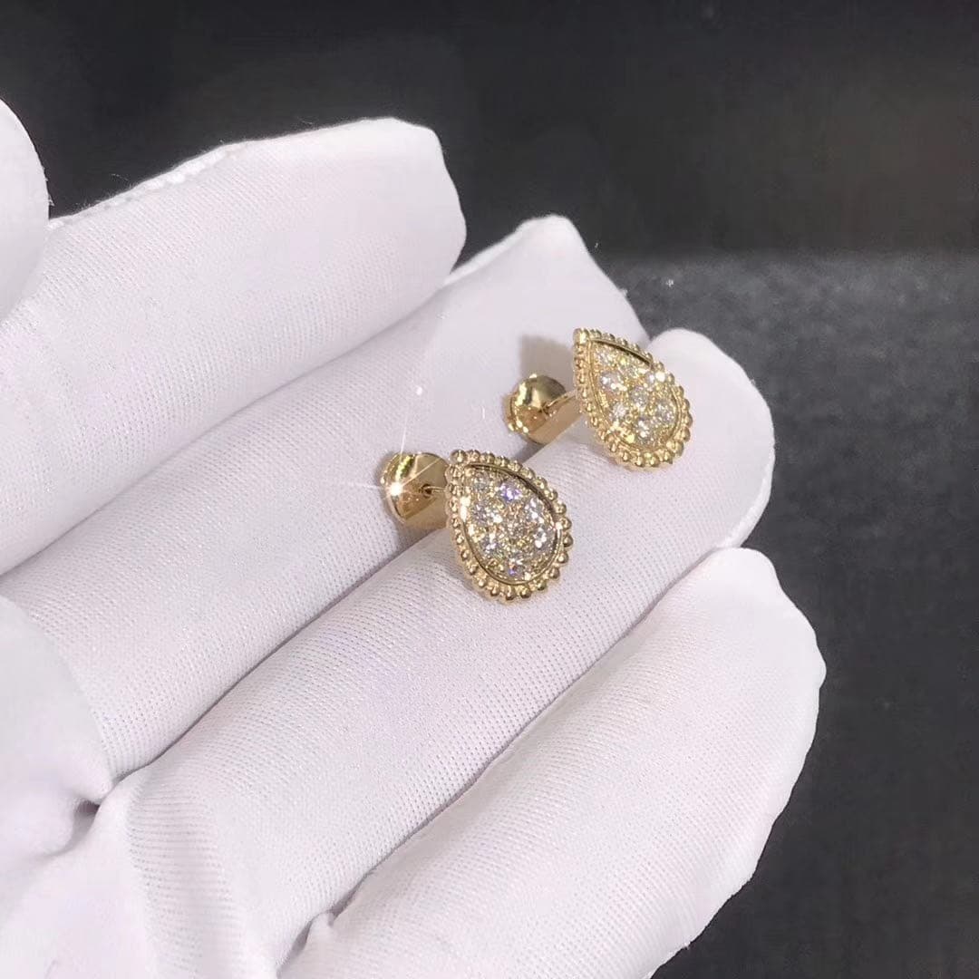 Серьги Boucheron Serpent Boheme бриллианты, желтое золото