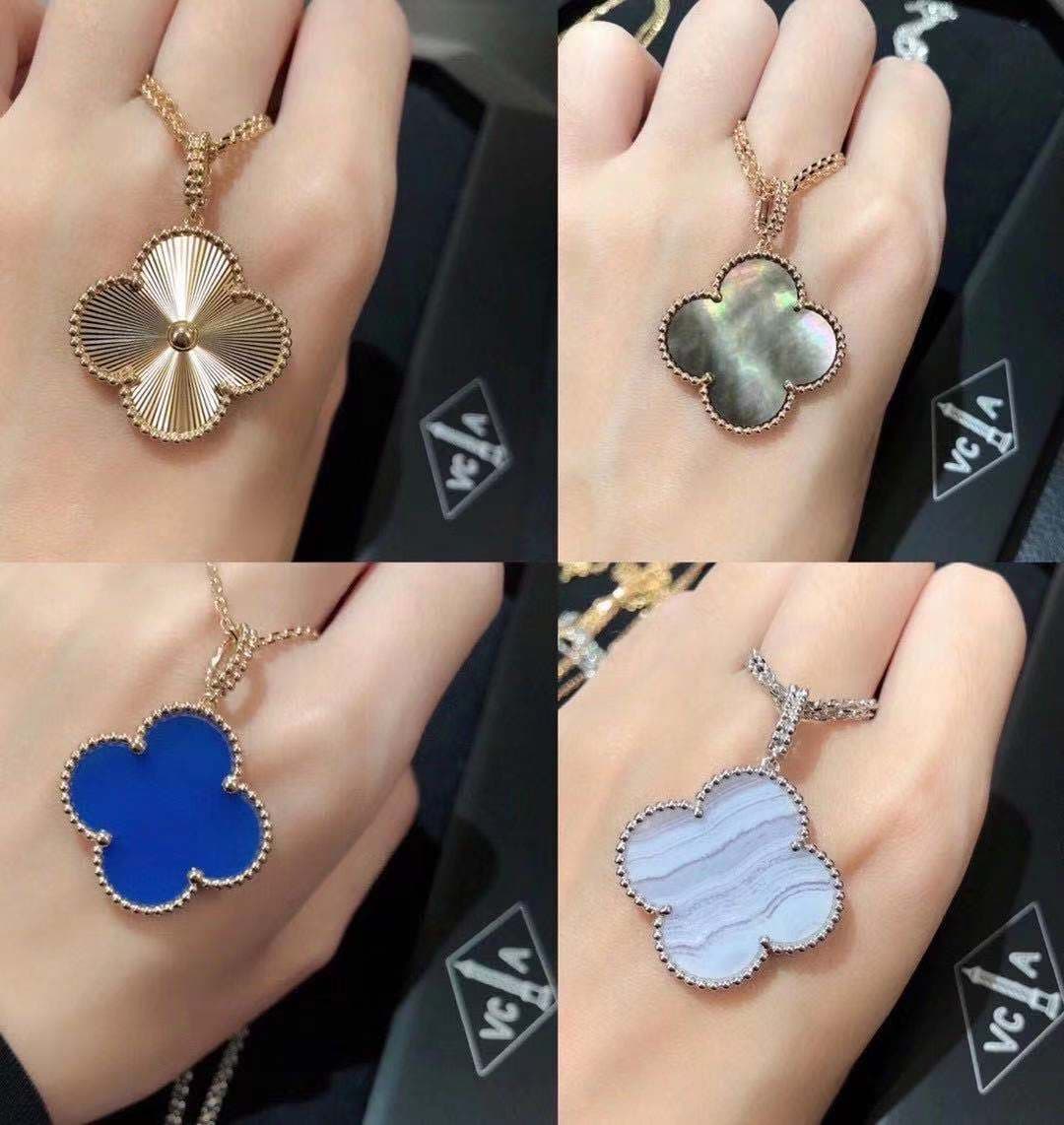 Подвеска Van Cleef & Arpels желтое золото, синий агат 8
