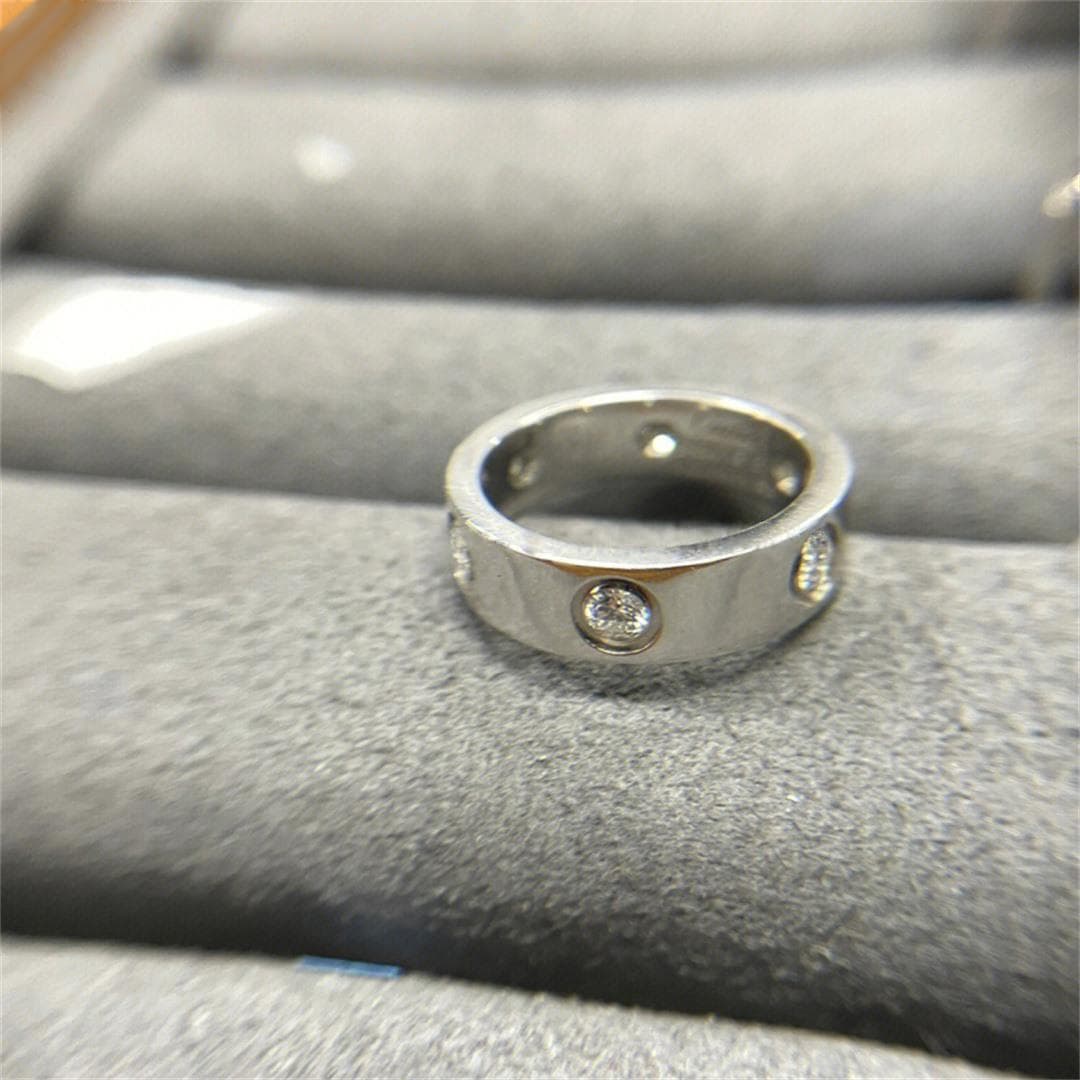 Кольцо Cartier Love, белое золото, 0,43ct 4