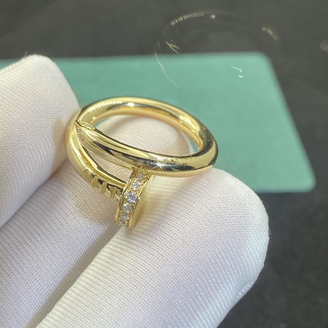 Кольцо Cartier Juste Un Clou, золото, 0,04ct 1