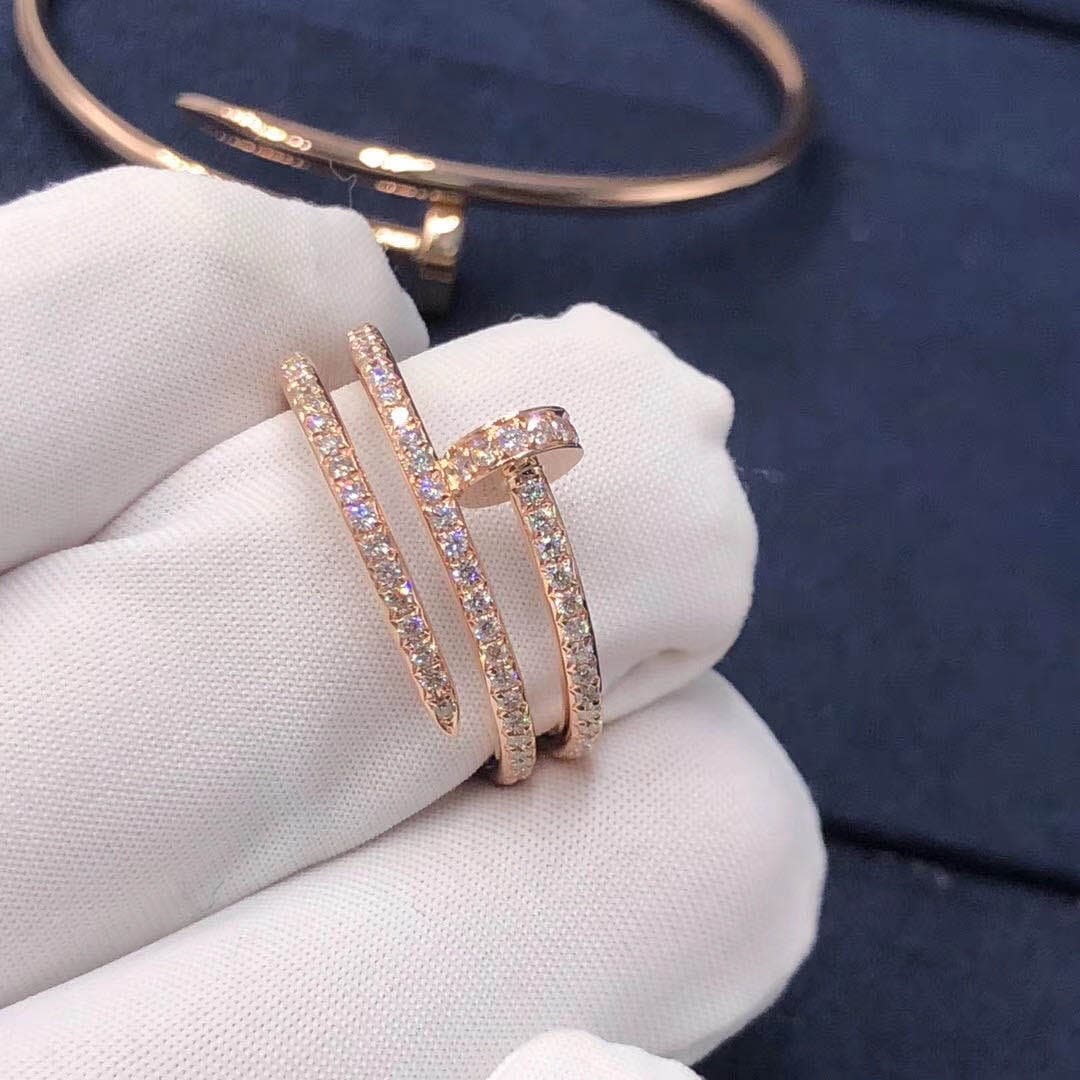 Кольцо Cartier Juste un Clou розовое золото, бриллианты 6