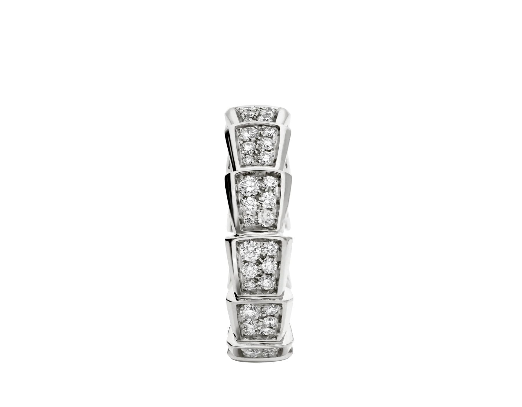 Кольцо Bvlgari Serpenti Viper, белое золото