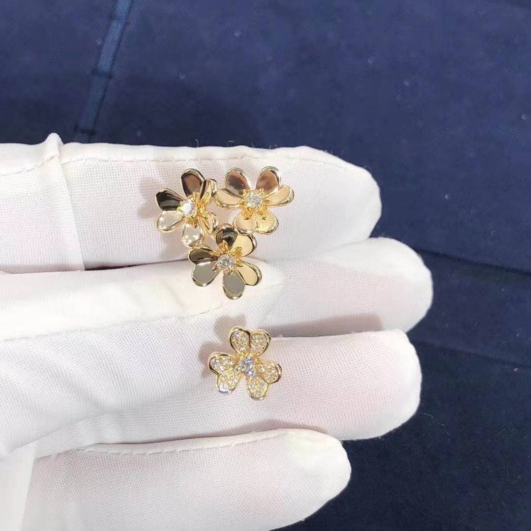 Кольцо Van Cleef Frivole желтое золото, бриллианты 4