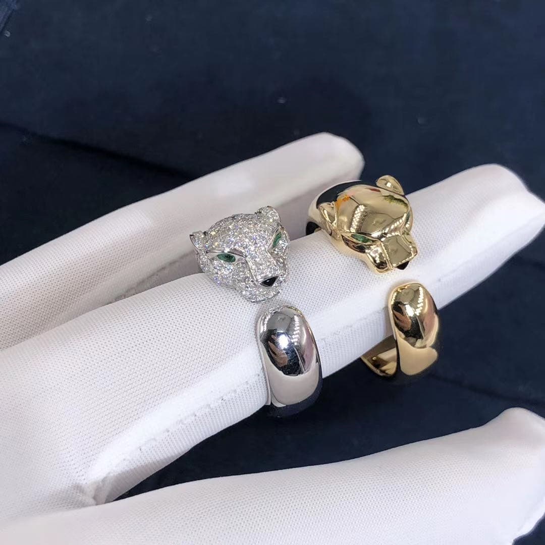Кольцо Panthere de Cartier 137 бриллиантов, белое золото 2