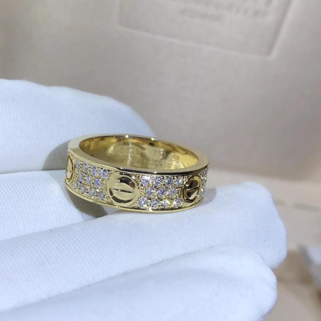 Кольцо Cartier Love, желтое золото, 0,61ct 1
