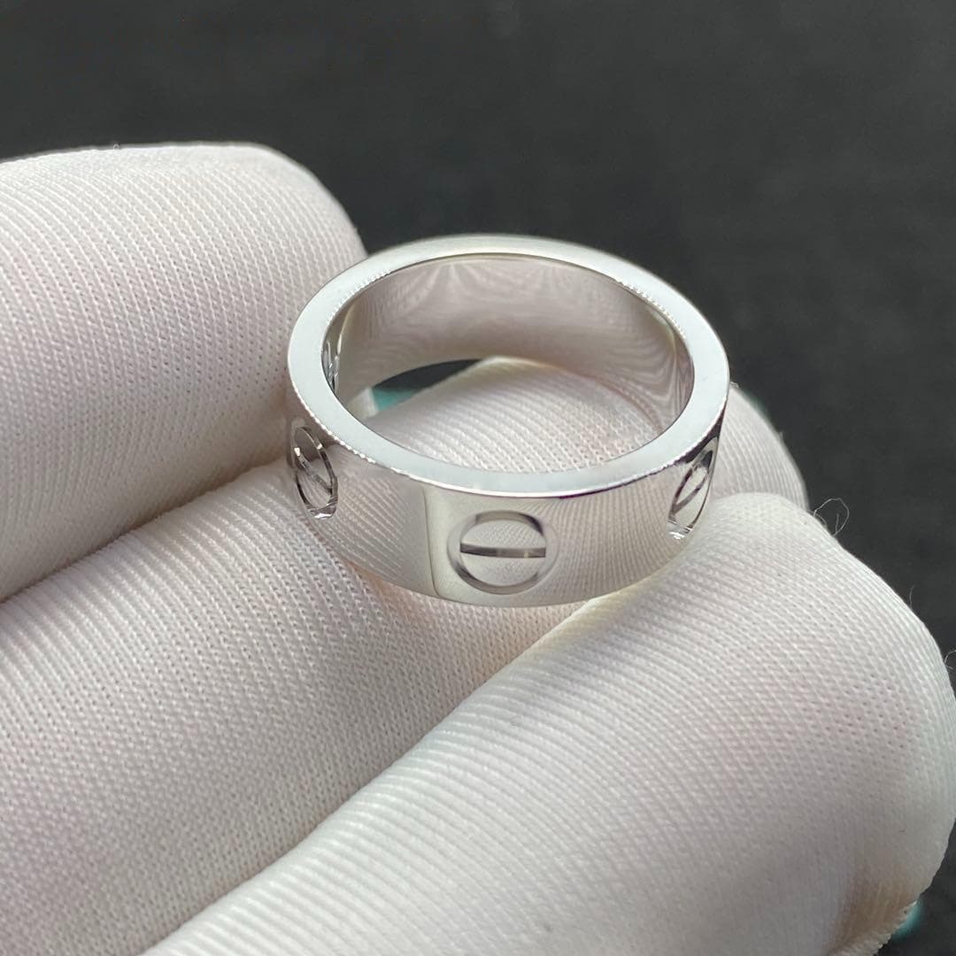 Кольцо Cartier Love из белого золота 3