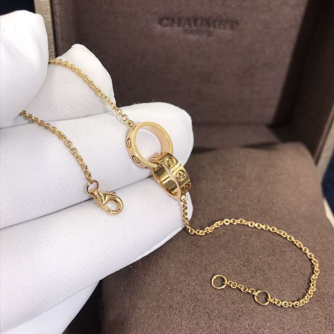 Браслет-цепочка Cartier Love желтое золото 3