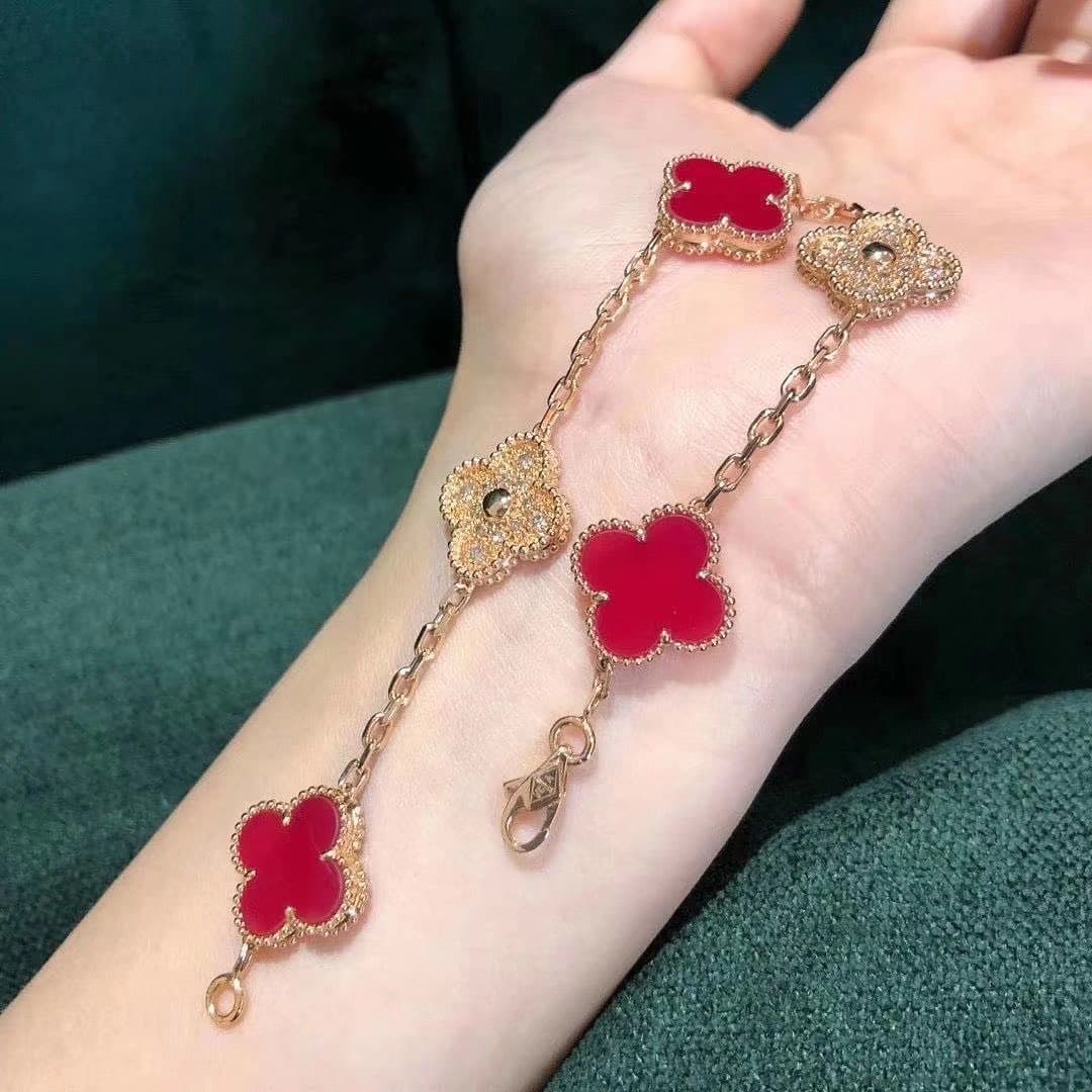 Браслет Van Cleef Vintage Alhambra, 5 мотивов