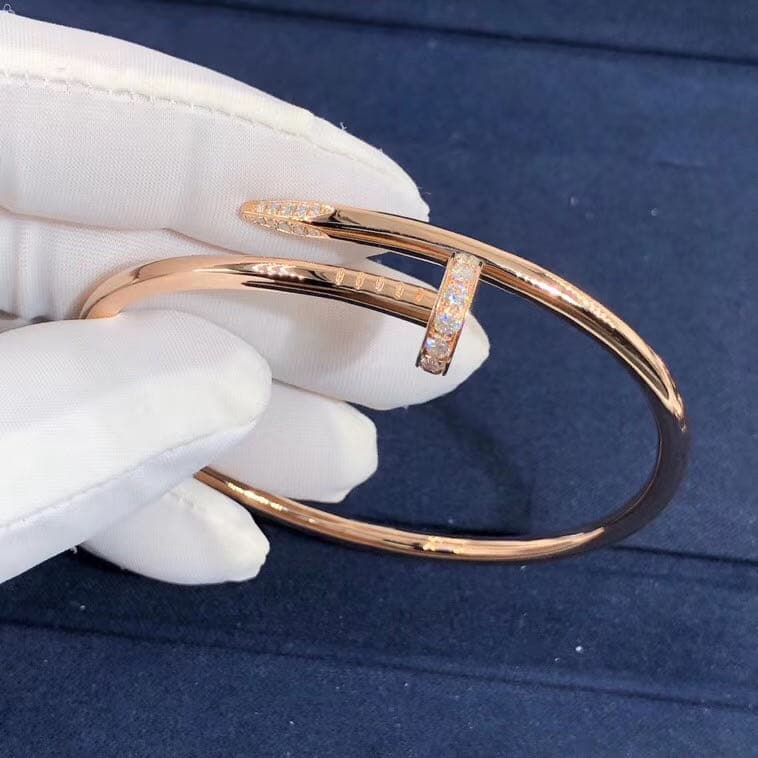 Браслет Cartier Juste Un Clou классическая модель розовое золото, бриллианты 4