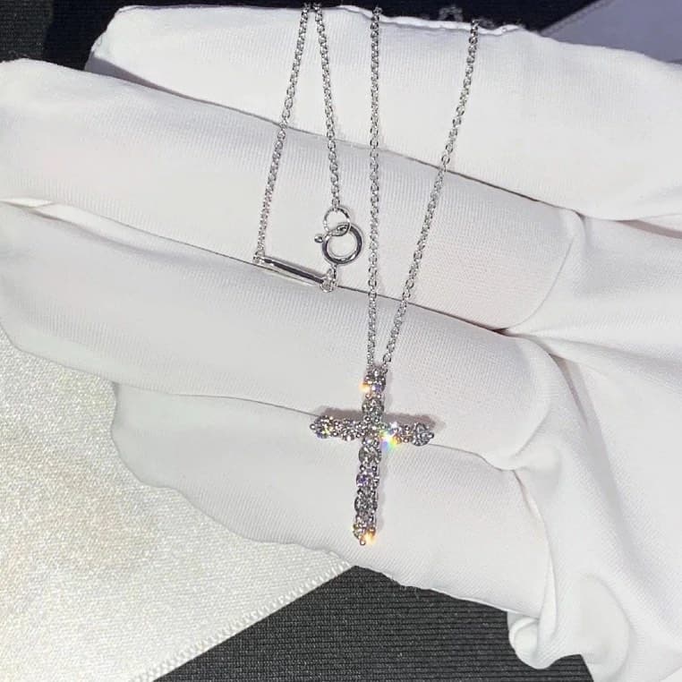 Крест Graff с бриллиантами, 1,59ct 1
