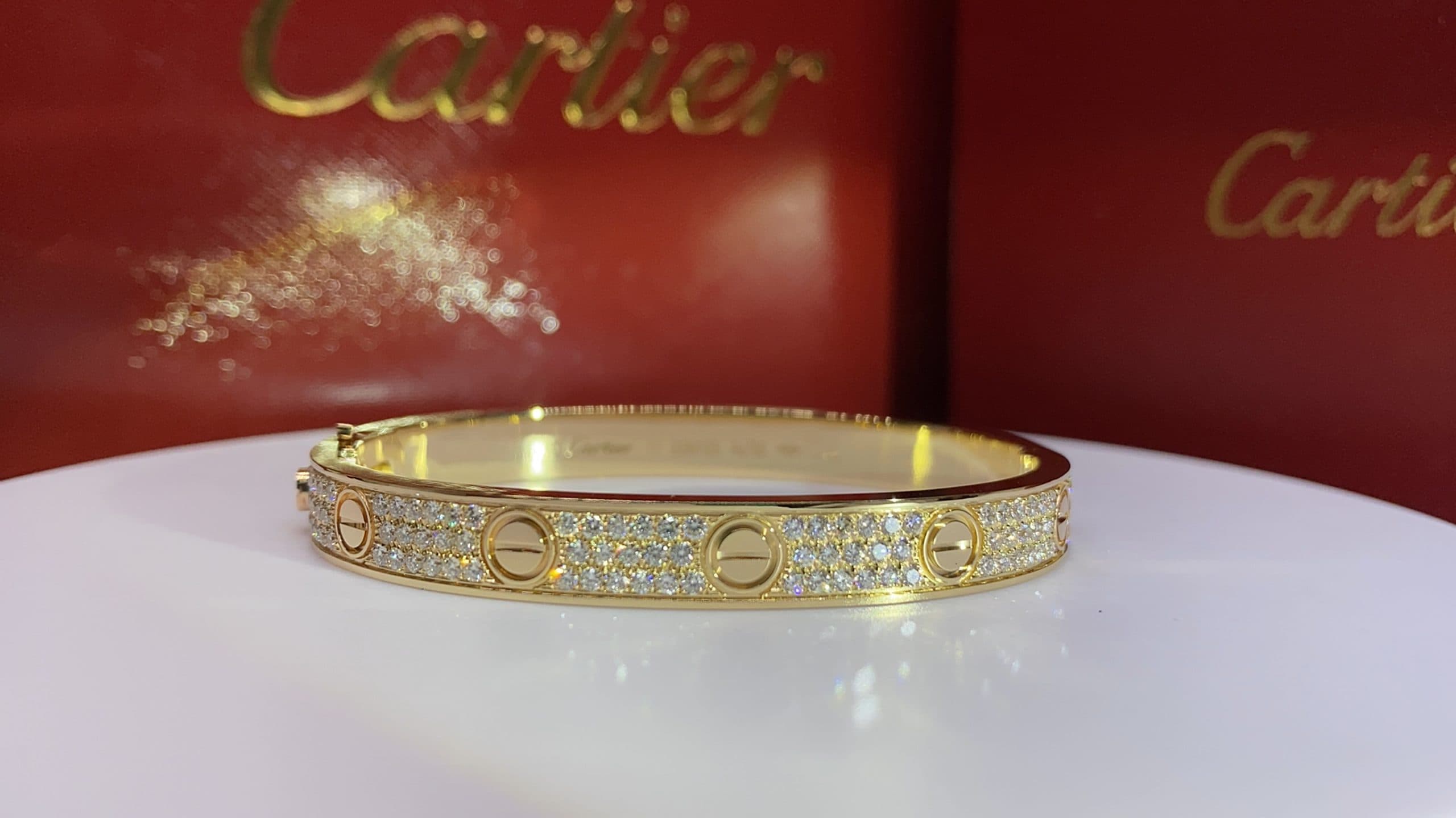 Браслет Cartier Love, бриллианты 2,2ct 7