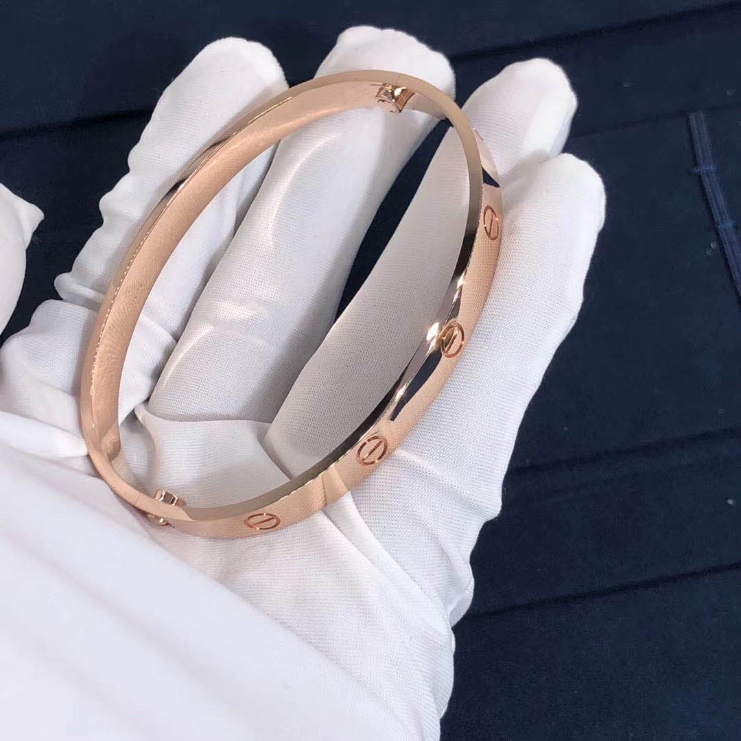 Браслет Cartier Love розовое золото 4