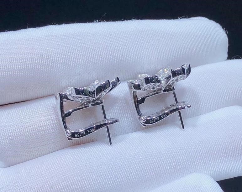 Серьги Van Cleef & Arpels бриллианты, белое золото 5