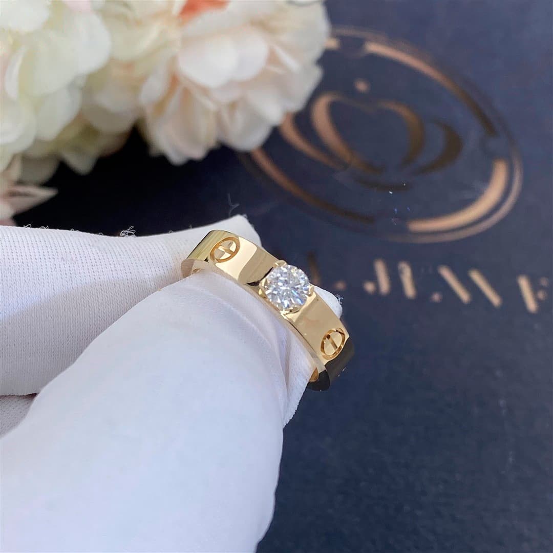 Кольцо Cartier Love Solitaire, бриллиант 0,39ct 3