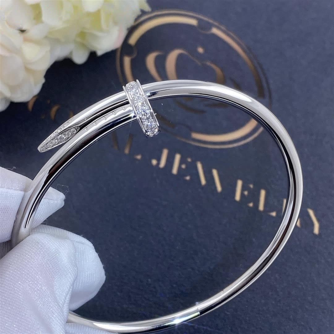Браслет Cartier Juste un Clou. Белое золото, бриллианты 0,57ct 2