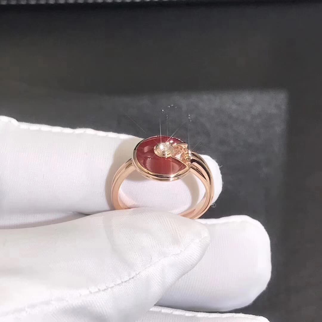 Кольцо Amulette de Cartier розовое золото 5