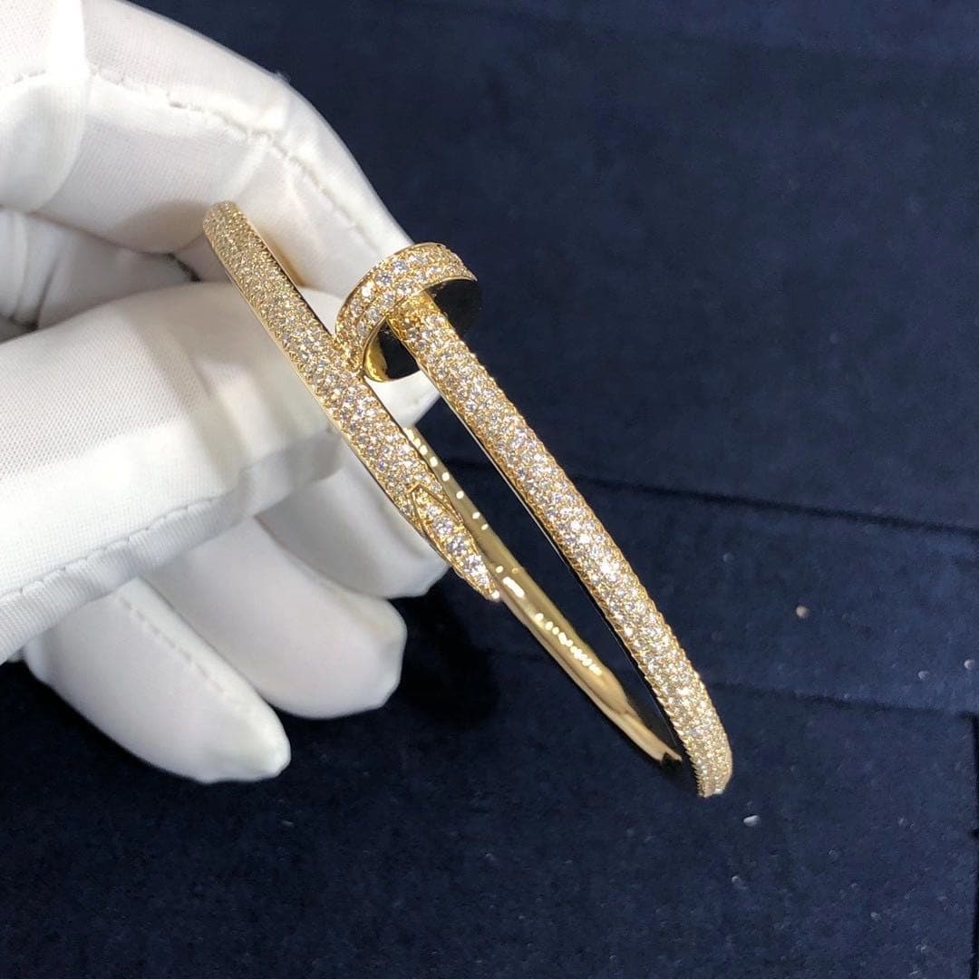 Браслет Cartier Juste Un Clou классическая модель желтое золото, бриллианты 5