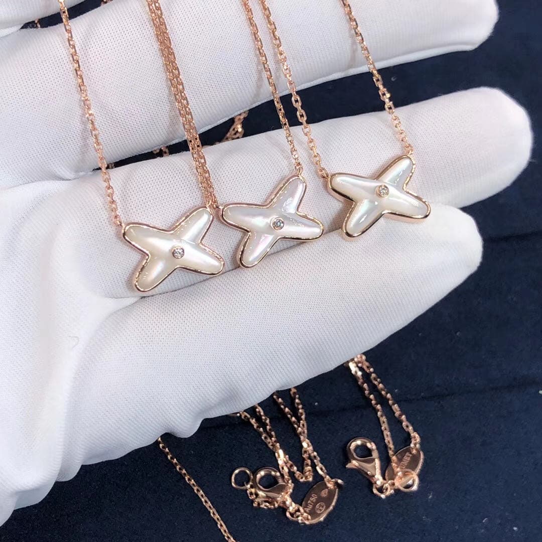 Подвеска Chaumet Jeux De Liens розовое золото, белый перламутр, бриллианты 4