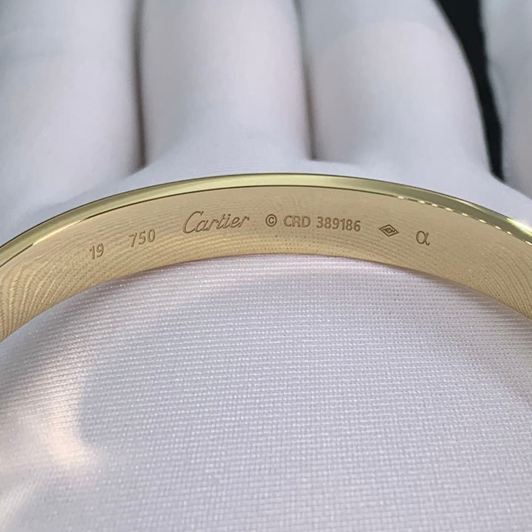Браслет Cartier Love желтое золото 3