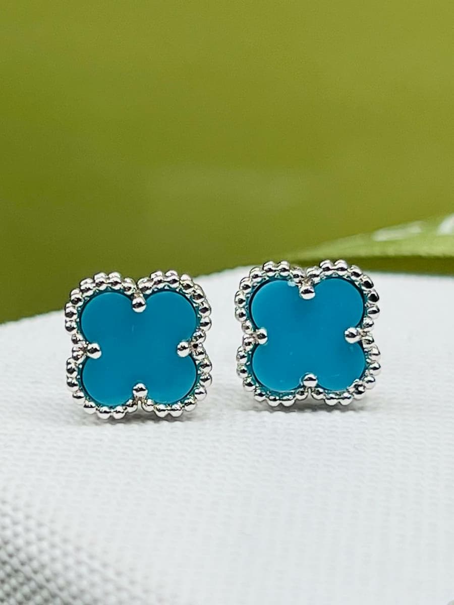 Серьги Van Cleef, оникс