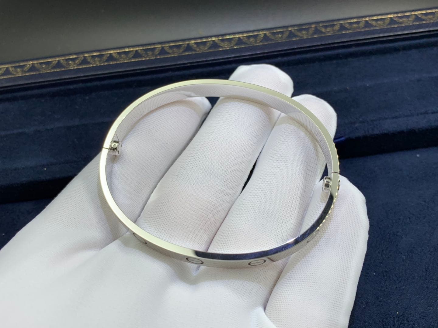Браслет Cartier Love белое золото 4