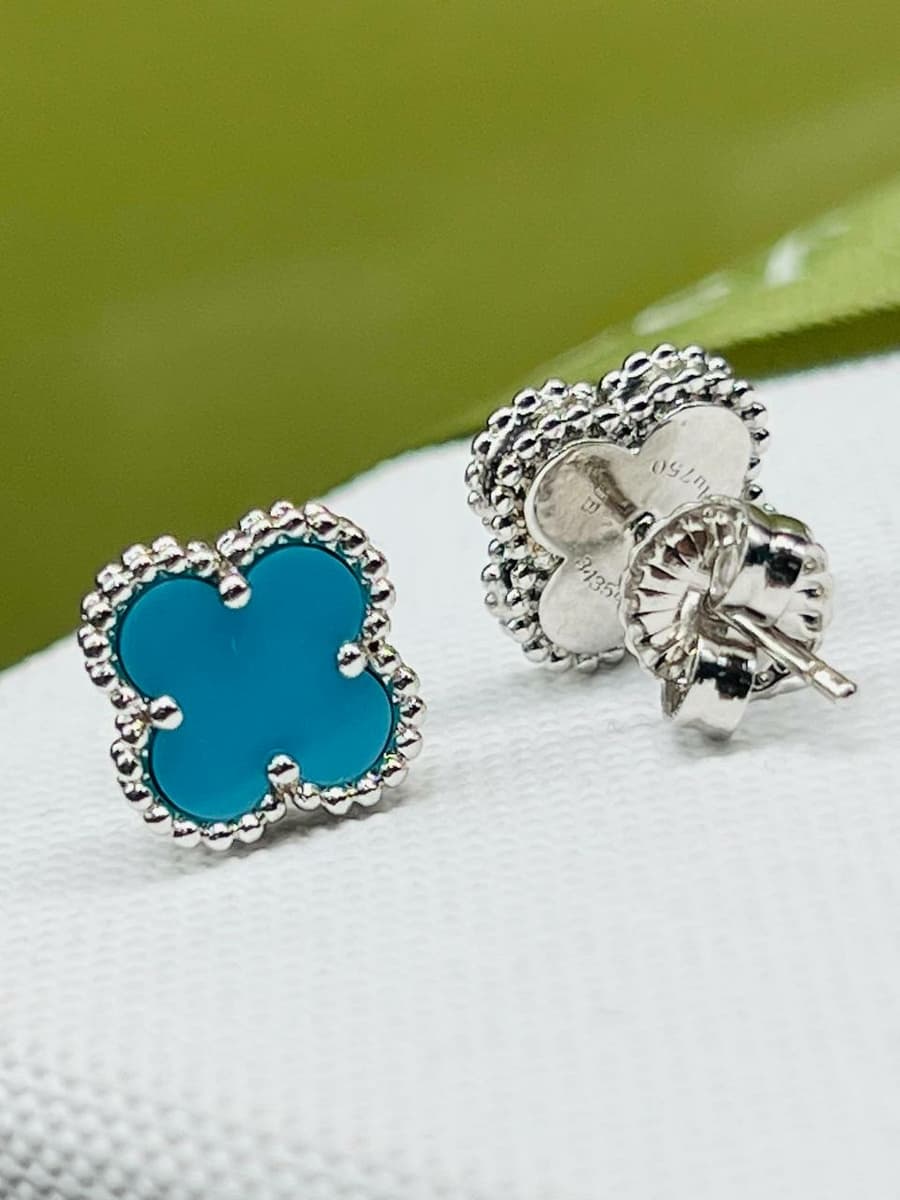 Серьги Van Cleef, оникс