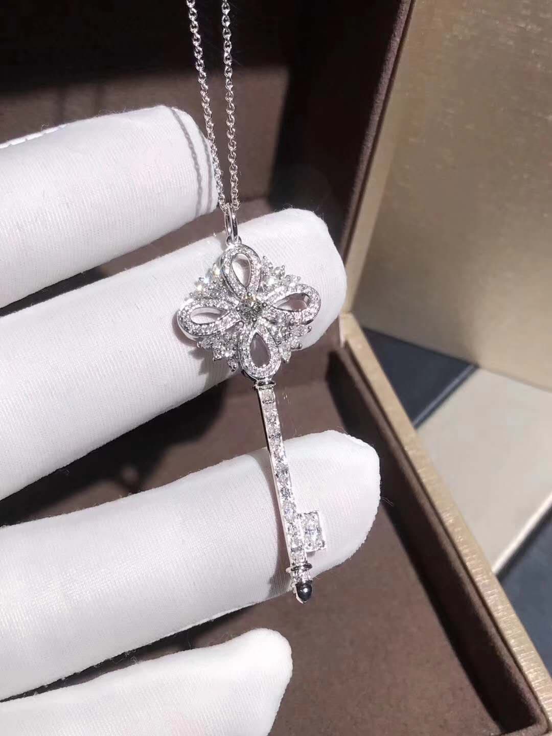 Подвеска Tiffany Victoria Key розовое золото, бриллианты 9