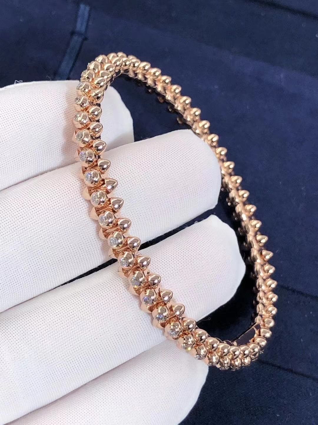 Браслет Clash De Cartier бриллианты, розовое золото 4