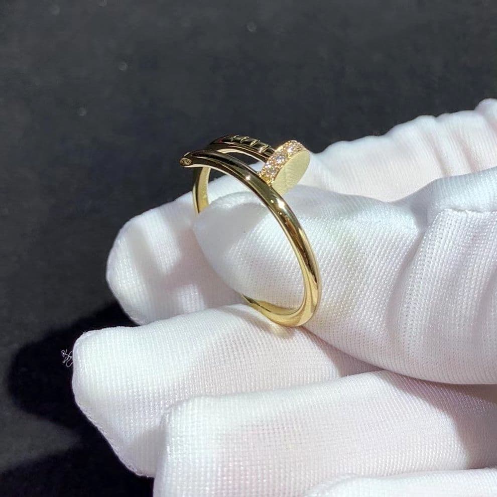 Золотое кольцо Cartier, бриллианты 0,13 ct 1