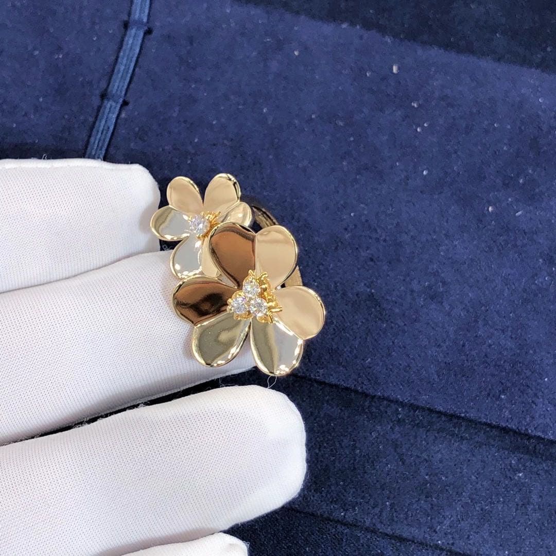 Кольцо Van Cleef & Arpels Frivole бриллианты, желтое золото 6