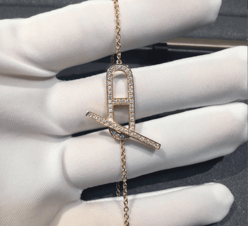 Браслет Hermes Paris Ever Chaine D’ancre розовое золото, бриллианты 3