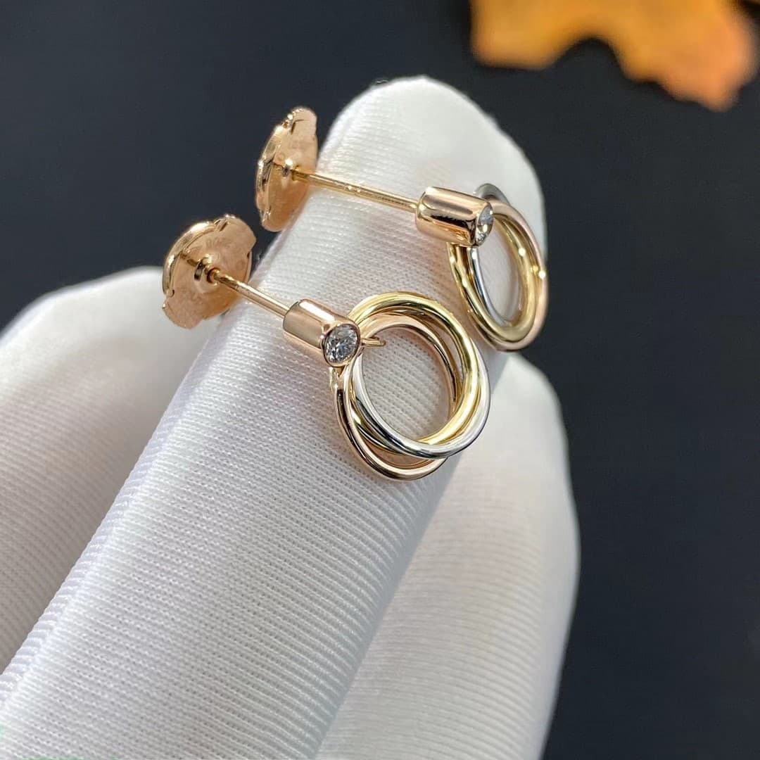 Серьги Cartier Trinity, 0,04ct 4