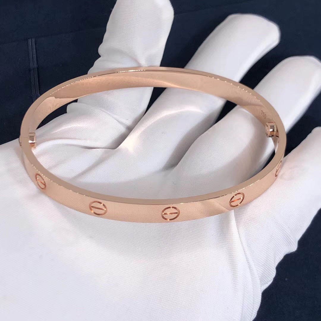 Браслет Cartier Love розовое золото 2