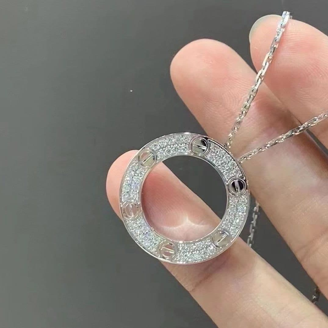 Колье Cartier с бриллиантовым паве 0,34 ct 1