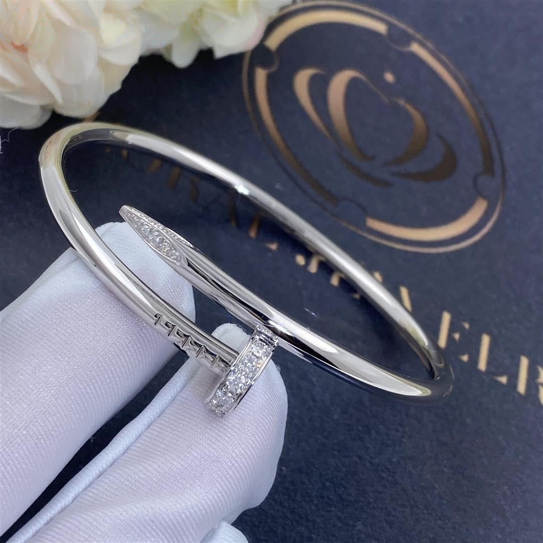 Браслет Cartier Juste un Clou. Белое золото, бриллианты 0,57ct 3