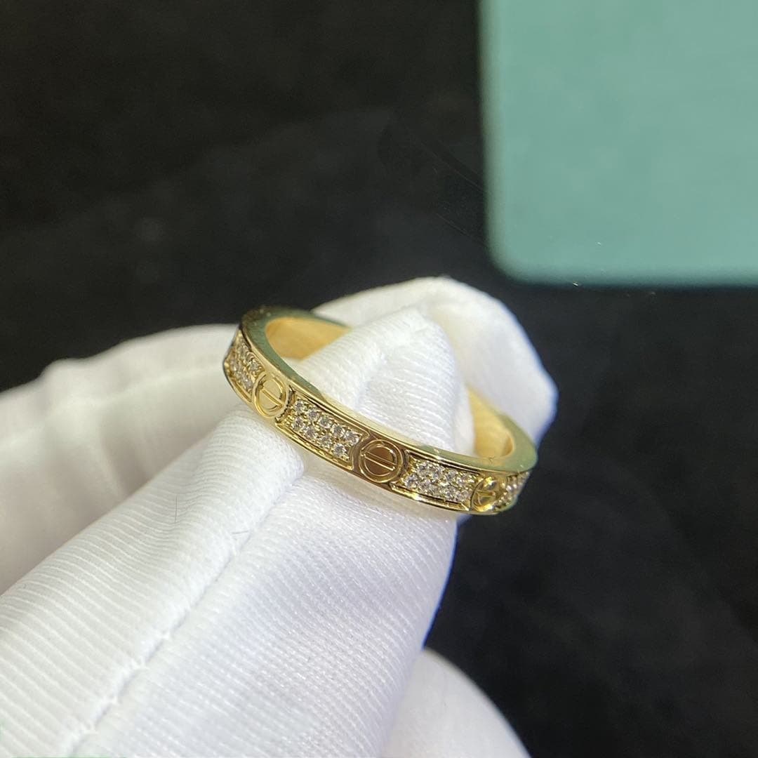Кольцо Cartier Love, золото, 0,2ct 1