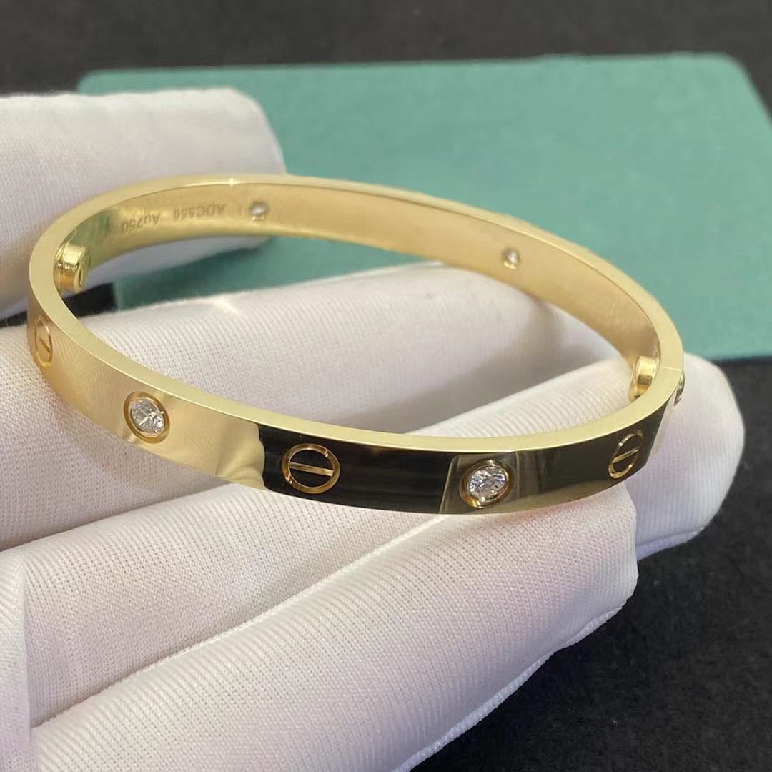 Браслет Cartier Love из желтого золота, 0,35ct 6