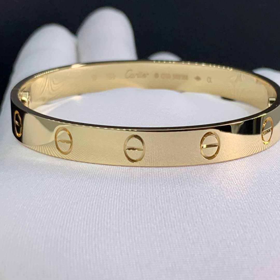 Браслет Cartier Love желтое золото 2