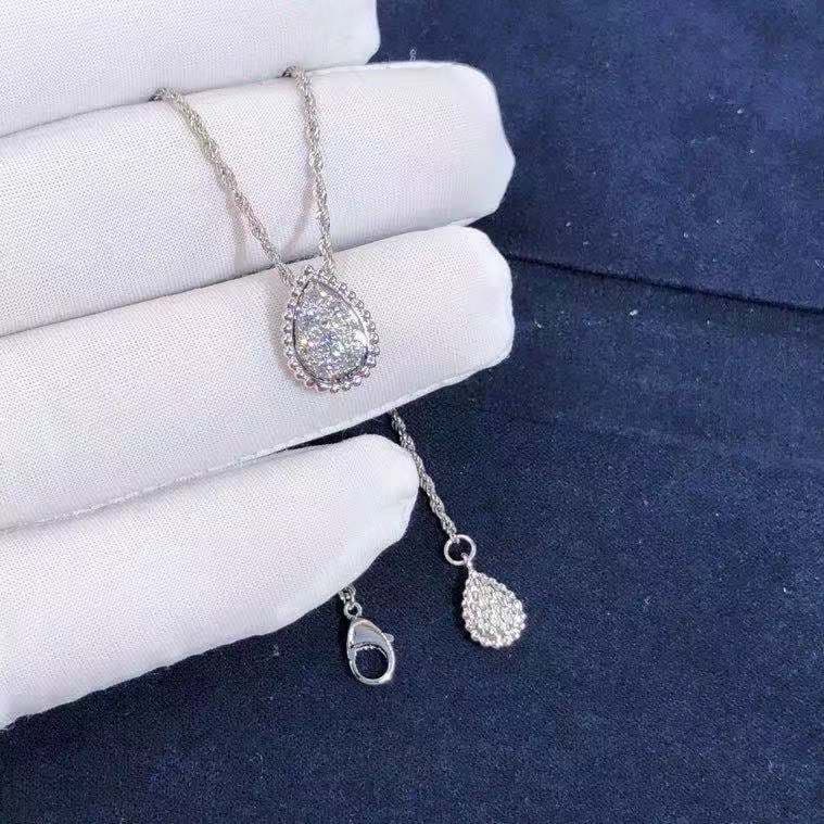 Подвеска Boucheron Serpent Bohème мотив маленького размера белое золото, бриллианты 4
